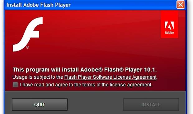 adobe flash player update mac os x